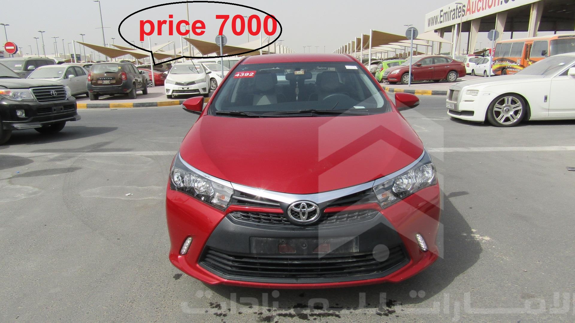 corolla price 7000